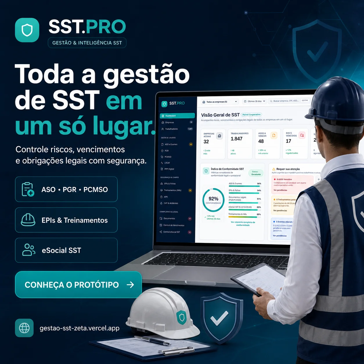 SafeSST — Gestão e Laudos Ocupacionais